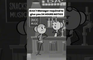 Managers are required to provide employees with 24 hours advance notice