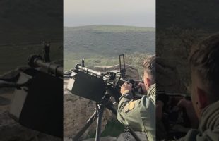 Shooting a DShK 50 cal