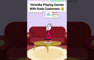 Veronika Playing Games With Rude Customers #gplus #animation #corporate #skits