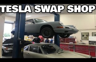 Here’s What we Found Inside a Tesla Conversion Shop