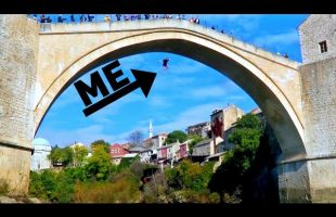 82 FT/25 Meter BRIDGE JUMP // Mostar, Bosnia & Herzegovina