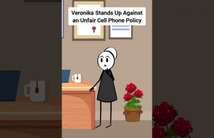 Veronika Stands Up Against an Unfair Cell Phone Policy #gplus #animation #corporate #comedyskit
