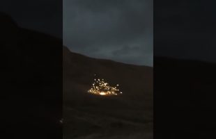 Firing an RPG 7 Anti-Personnel Rocket at Night