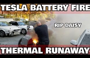 My first Tesla Battery Fire