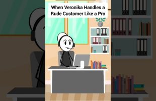 When Veronika Handles a Rude Customer Like a Pro #animation #funnyvideo #gplus #comedy