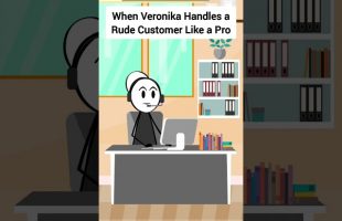 When Veronika Handles a Rude Customer Like a Pro #animation #funnyvideo #gplus #comedy