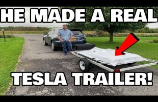The True DIY Tesla Range Extending battery Trailer
