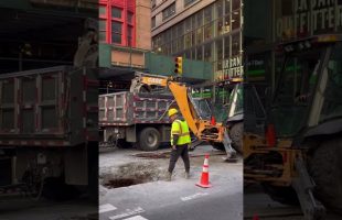 Construction Repair on One of NYC’s Busiest Streets