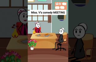 Miss  V’s comedy MEETING #animation #funnyvideo #gplus #comedy