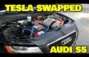 Hands on with Worlds First Tesla Powered Audi!
