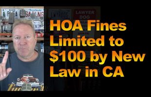 HOA Fines Limited to $100 by New Law in CA