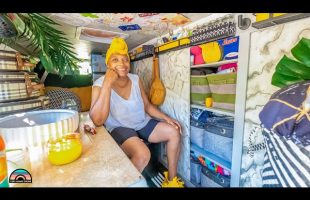 Homelessness to Vanlife – Her DIY Ford E-350 Cargo Van