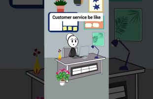 Customer service be like #animation #funnyvideo #gplus #comedy