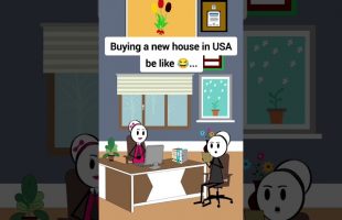 Buying a new house in USA be like #animation #funnyvideo #gplus #comedy