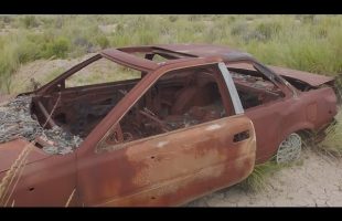 ABANDONED Burned Out (MURDER?) Vehicle & Abandoned Tank Urban Exploration Adventure In Nevada