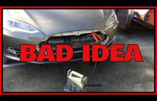 What Happens When You Jumpstart a Drowned Tesla?