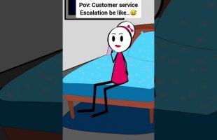 Pov Customer service Escalations be like #animation #funnyvideo #gplus #comedy