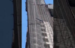 Skyscraper Scaffold Tear Down