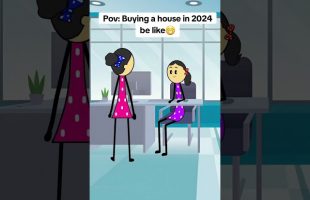 Pov Buying a house in the USA be like #animation #funnyvideo #gplus #comedy