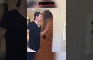 Beautiful Camper Van Cedar Shower #vanlife #tinyhouse #vanconversion  IG: lunarworksvanbuild