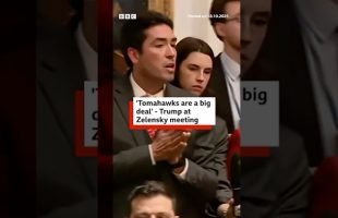 BBC questions Trump on Ukraine at Zelensky meeting. #Ukraine #BBCNews