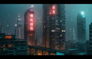 Neon Descent – Dystopian Atmospheric Dark Ambient – Futuristic Ambient Journey