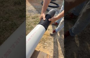 How To Connect Corrugated Pipe To Schedule 40 PVC