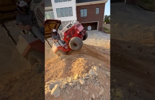 Attempting To Climb This Steep Pile Of Dirt With My Ventrac