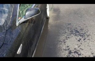 Washing Tesla Model S after rebuild