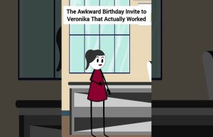The Awkward Birthday Invite to Veronika That Actually Worked #gplus #animation #funny #shorts