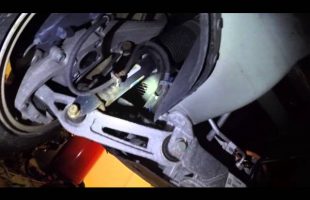 Underside of Tesla Model S without battery pack installed part 2 of 2