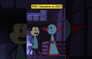 POV: Vampires in 2025 #funny #comedyanimation #vampirediaries #fypage