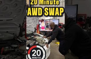 AWD swapping a Tesla in 20 mins. Not recommended—but very entertaining. Full build just dropped!