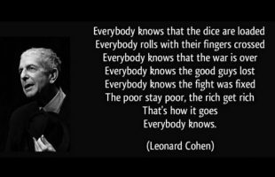 Everybody Knows: Leonard Cohen Lyrics (Hour Of The Time)