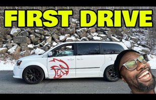 The Worlds First Hellcat Minivan Hits the Road and It’s Terrifying