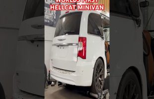 Worlds First (REAL) Hellcat Minivan #shorts #hellcat #automobile  #chryslertownandcountry