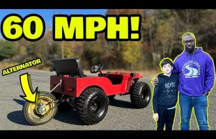 I Built a “free energy” Alternator Powered Car for my Stepson, His Mom Hates it.