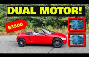 We Put Two Electric Motors in Hondas Smallest Sports Car and it Rips!