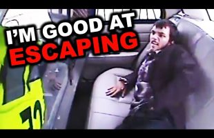 Man Escapes Cops By Getting Ejected From Police Car