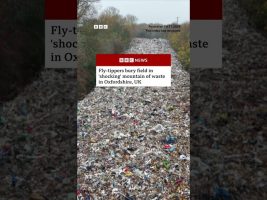 Fly-tippers bury field in ‘shocking’ mountain of waste. #UK #BBCNews