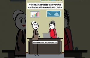 Veronika Addresses the Overtime Confusion with Professional Clarity #corporate #animation #skits