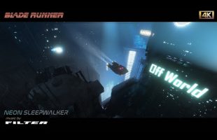 Blade Runner | NEON SLEEPWALKER | 4K AMBIENCE for sleep, study and relaxation – 6 Hours