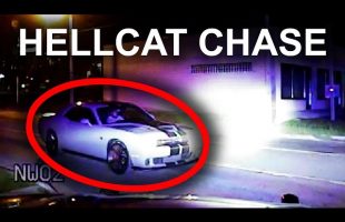 Hellcat Outruns Cops & Police Helicopter In INSANE Chase