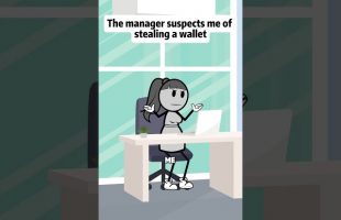 The manager suspects me of stealing a wallet #animations #manager