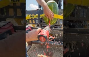 Making A Watermelon Keg On The Jobsite