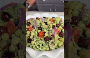 Creamy Basil Bean Salad!!