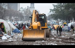 NYC Destroys Park… Moves in Homeless People