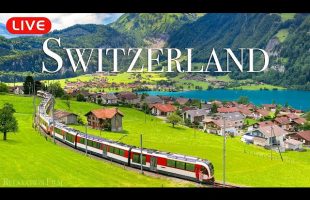 Switzerland 🇨🇭 24/7 | Calming Nature & Piano Music for Smart TV Relaxation